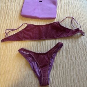 Triangl Glittery Lavender Bikini Top
